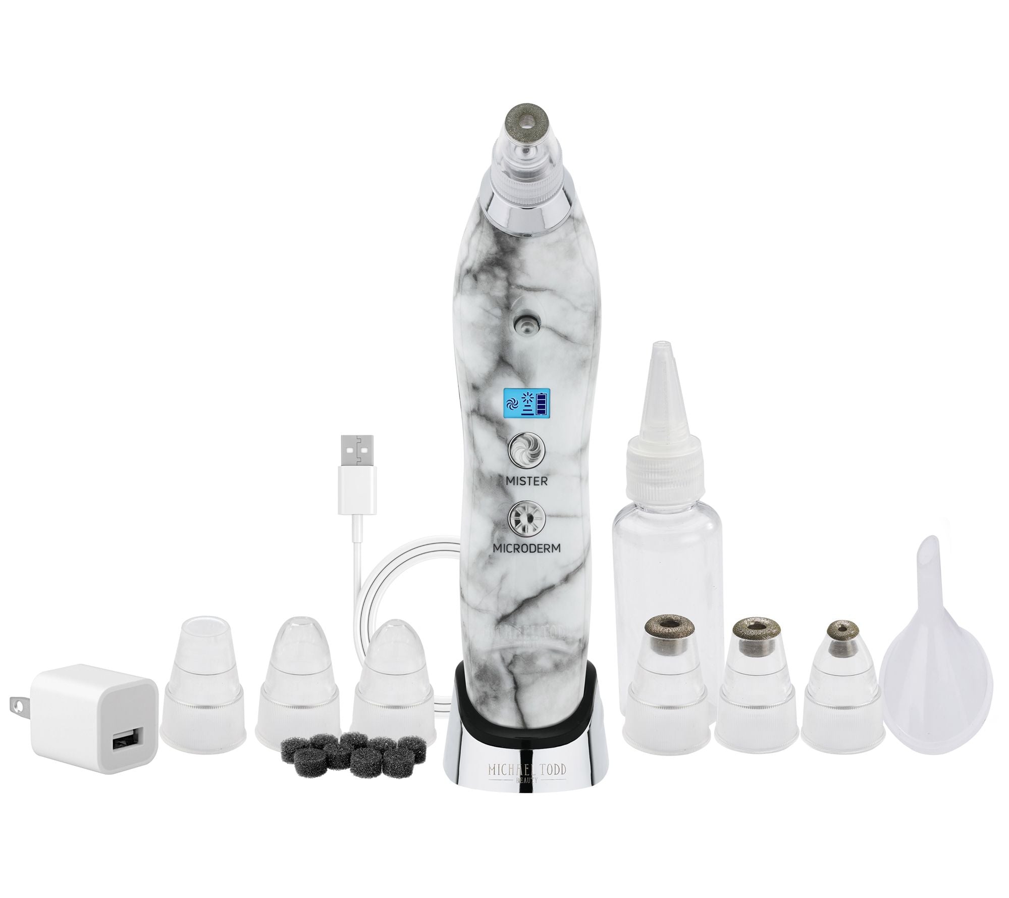 Michael Todd Beauty Sonic Refresher Wet/Dry Microderm Kit QVC